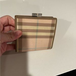 Burberry Pink Plaid wallet